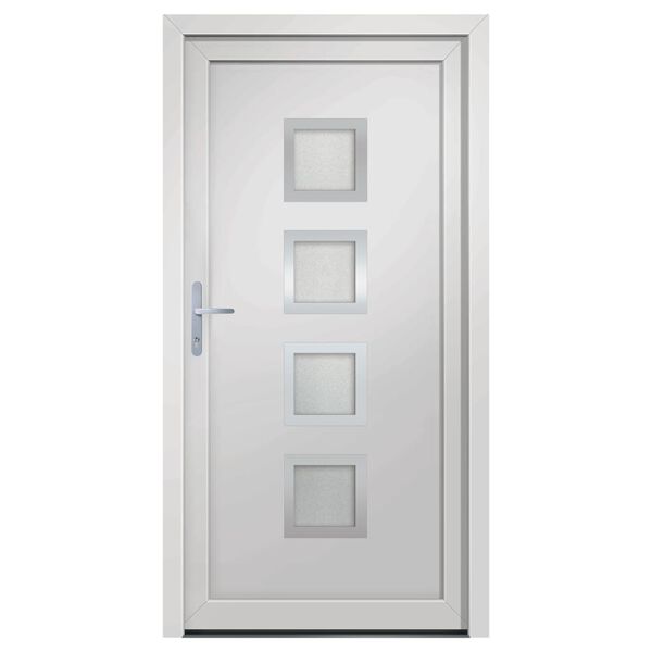 vidaXL Front Door White 88x200 cm PVC