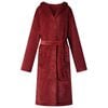 vidaXL Bathrobe Hoodie Bordeaux Red XXXL Flannel