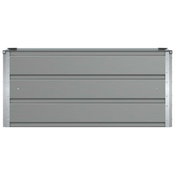 vidaXL Planter Light Grey 100 x 40 x 45 cm Steel