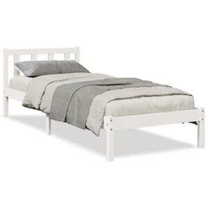 vidaXL Extra Long Bed Frame without Mattress White 80x210 cm