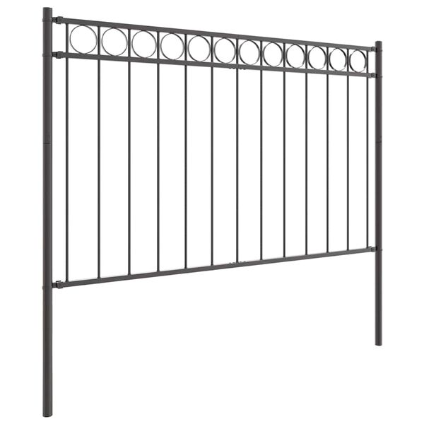 vidaXL Fence Element Assen Grey 170 x 170 cm Steel