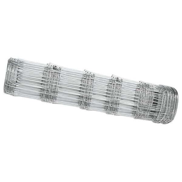 vidaXL Field Fence Grey 0.8 x 10 m Steel