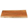 vidaXL Table Top 100x80x2.5 cm Rectangular&nbsp;Solid Wood Acacia Live Edge