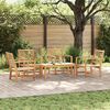 vidaXL Garden Sofa Set 5 pcs Natural Solid Teak Wood