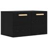 vidaXL Wall Cabinet Black oak 60 x 36.5 x 35 cm Engineered Wood