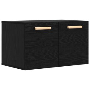 vidaXL Wall Cabinet 60 x 36.5 x 35 cm Engineered Wood Black oak