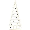 vidaXL Metal Christmas Tree with Stand Gold 180 cm Powder-coated steel