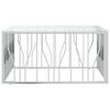 vidaXL Coffee Table 100x100x50 cm Stainless Steel and Glass