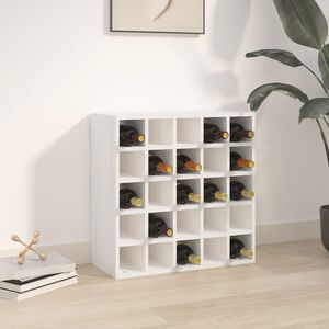 vidaXL Wine Cabinet White 56x25x56 cm Solid Wood Pine