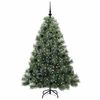 vidaXL Artificial Christmas Tree with 150 LEDs Green 150 cm PE and PVC