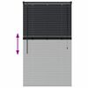 vidaXL Venetian Blinds Height Adjustable Black 130 x 70 cm Aluminium