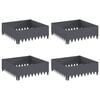 vidaXL Lawn Edging 4 pcs 60 x 60 x 20 cm Steel Anthracite
