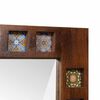 vidaXL Bathroom Mirror Walnut 50 x 70 x 2.5 cm Solid Mango Wood