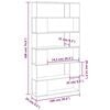 vidaXL Book Cabinet Room Divider High Gloss White 100x24x188 cm