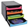 Exacompta Big-Box Desktop Drawer Set Harlequin with 4 Drawers