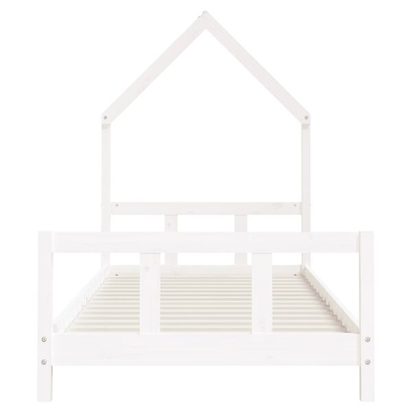 vidaXL Kids Bed Frame White 90x190 cm Solid Wood Pine