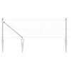 vidaXL Outdoor Euro Fence with Spikes 10 x 0.4 m Galvanised Steel Mesh