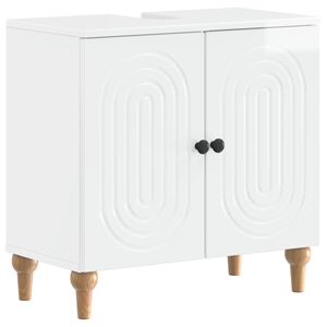 vidaXL Bathroom Sink Cabinet ALKMAAR High Gloss White