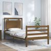 vidaXL Bed Frame without Mattress Honey Brown Single Solid Wood