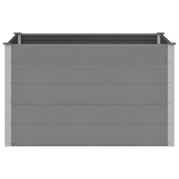 vidaXL Garden Raised Bed WPC 150x100x91 cm Grey