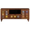 vidaXL TV Cabinet with Drawer Walnut 105 x 33 x 46 cm Solid Mango Wood
