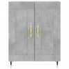vidaXL Highboard Concrete Grey 69.5x34x180 cm Engineered Wood