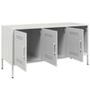 vidaXL TV Cabinet White 100.5x39x50.5 cm Steel