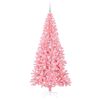 vidaXL Christmas Tree with 300 LEDs with Stand Pink 210 cm PVC