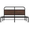 vidaXL Bed Frame Without Mattress 150x200 cm King Size Brown Oak Engineered Wood