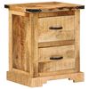 vidaXL Bedside Cabinet 40x35x50 cm Solid Wood Mango