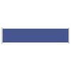vidaXL Patio Retractable Side Awning 140x600 cm Blue