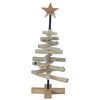 vidaXL Christmas Tree with Stand Brown 60 cm Solid teak wood