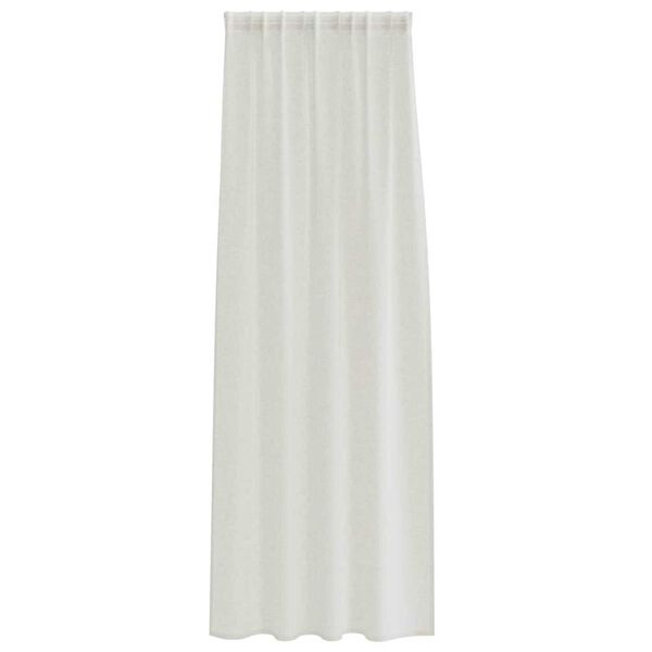 vidaXL Voile Curtain with Curtains 2 pcs Cream 245 x 140 cm Polyester