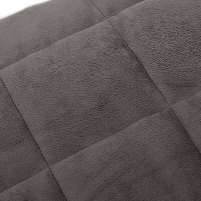 vidaXL Weighted Blanket Grey 138x200 cm Single 6 kg Fabric