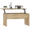 vidaXL Coffee Table Sonoma Oak 80x50.5x41.5 cm Engineered Wood