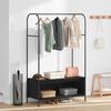 vidaXL Clothes Rack Black 100 x 44 x 160 cm Engineered Wood