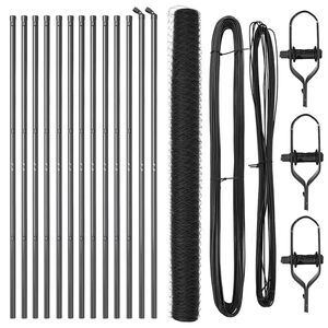 vidaXL Fence Post Grey