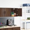 vidaXL Garage Wall Cabinet Brown Oak Engineered Wood