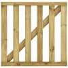 vidaXL Garden Slats Gate Impregnated Pinewood 100x100 cm