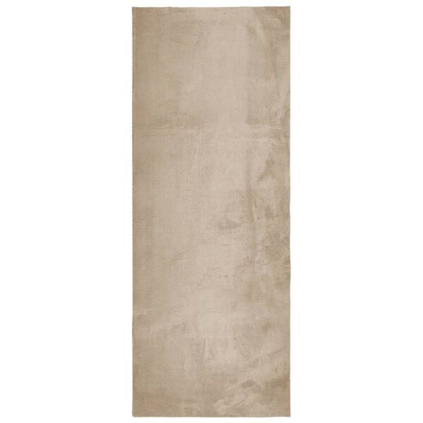 vidaXL Rug HUARTE Short Pile Soft and Washable Sand 80x200 cm