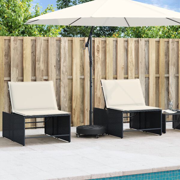 vidaXL Parasol Base with Wheels for &Oslash;38 / 48 mm Poles 27 kg Round