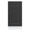 vidaXL Kitchen Base Cabinet Kalmar Black Engineered Wood