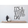 Homemania Wall Decoration Words 61x70 cm Steel Black