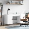 vidaXL Desk High Gloss White 140x50x75 cm Engineered Wood