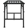 vidaXL Tree Bench 110 cm Black Steel