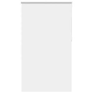 vidaXL Roller Blind Blackout White 125x230 cm Fabric Width 121.6 cm Polyester