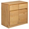 vidaXL Sideboard "SAUDA" Oak 80x43x75,5 cm Solid Wood Pine