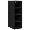 vidaXL Hanging Cabinet Black oak 20 x 29.5 x 60 cm Engineered Wood