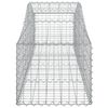 vidaXL Arched Gabion Baskets 14 pcs 200x50x40/60 cm Galvanised Iron