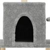 vidaXL Cat Tree with Sisal Scratching Posts Light Grey 122 cm
